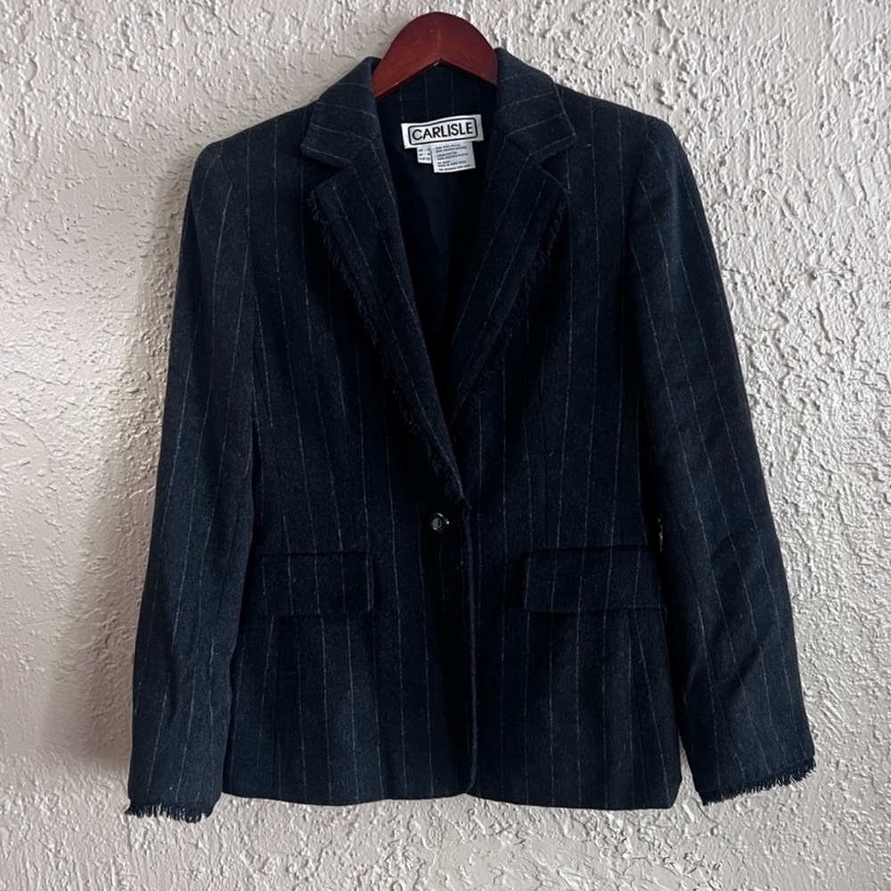 Carlisle Charcoal Striped Blazer